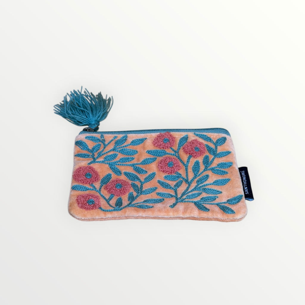 SantHonoré Small Velvet Pouch 6" x 4" 100% Cotton