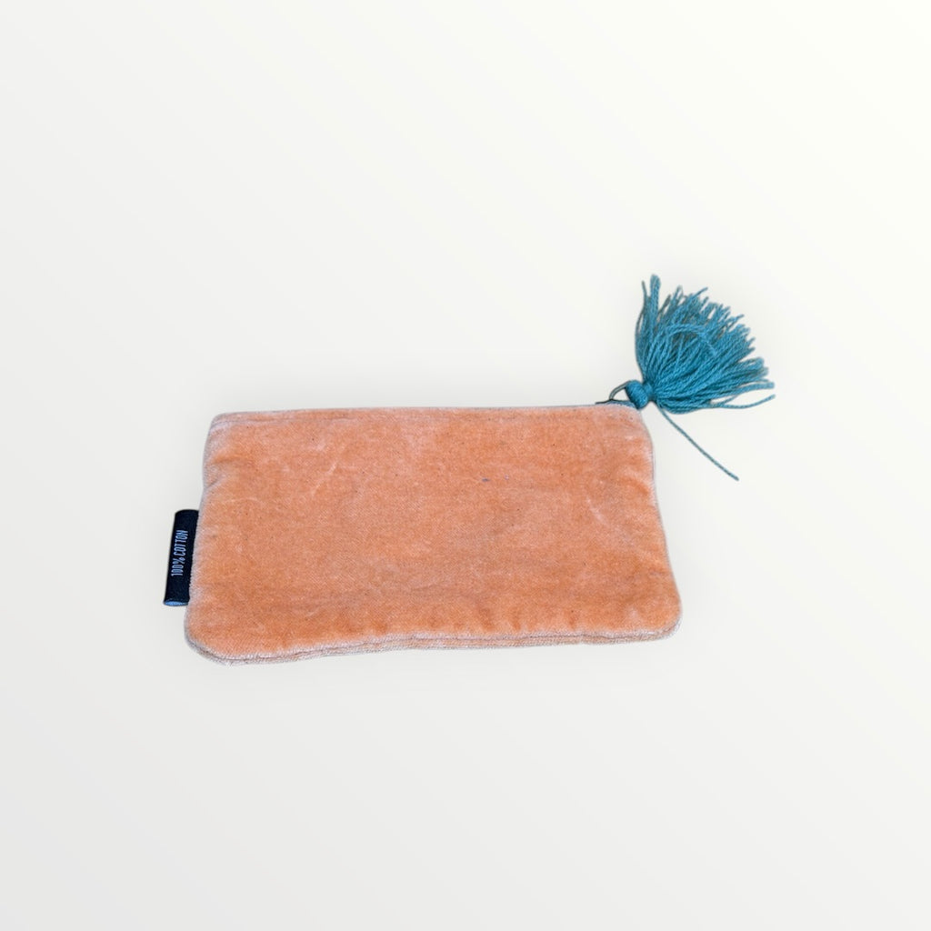 SantHonoré Small Velvet Pouch 6" x 4" 100% Cotton