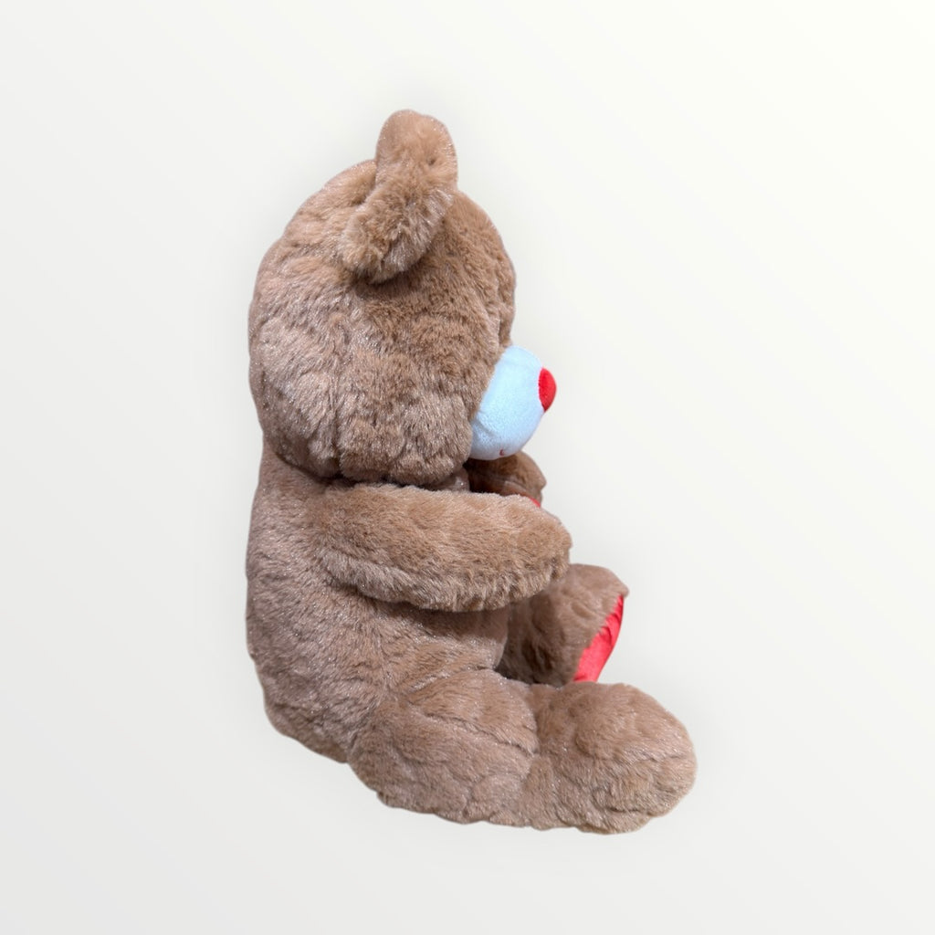 Animal Adventure Valentine's Day "LOVE" Heart Brown Teddy Bear Plush 14"H