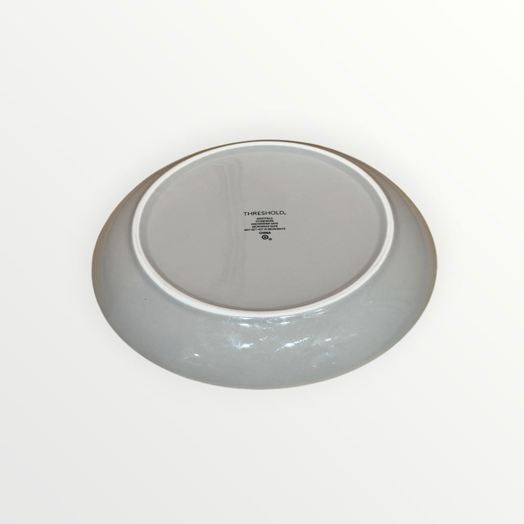 Set of 2 Stoneware Westfield Dinner Plates Gray - Threshold™ 10"D
