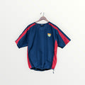 Men's Cooperstown Dreams Park Pullover Blue Short Sleeve Windbreaker Jacket Size M