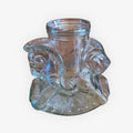 Vintage Crystal Glass Rocking Horse Container 9"x 8" x 4.5"