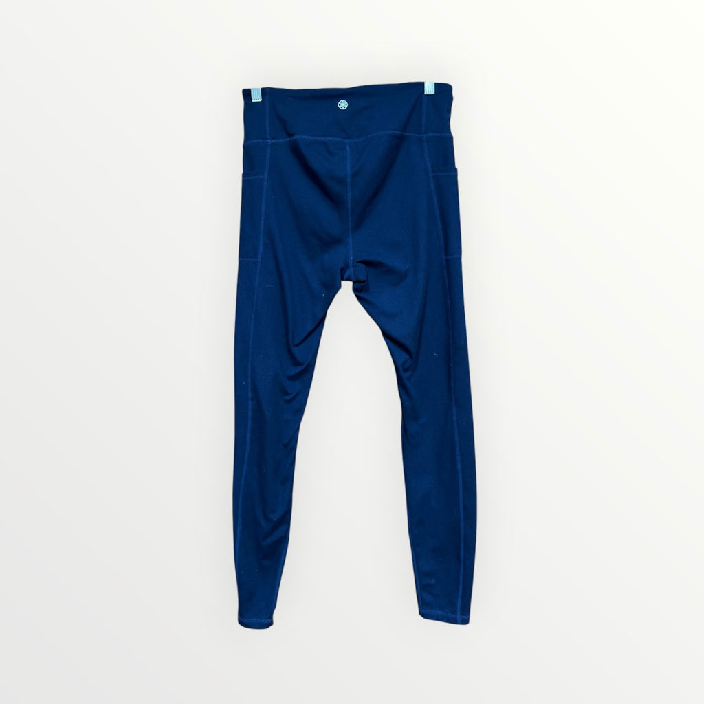 Gaiam High-Rise Side Pocket Leggings Navy Size: L