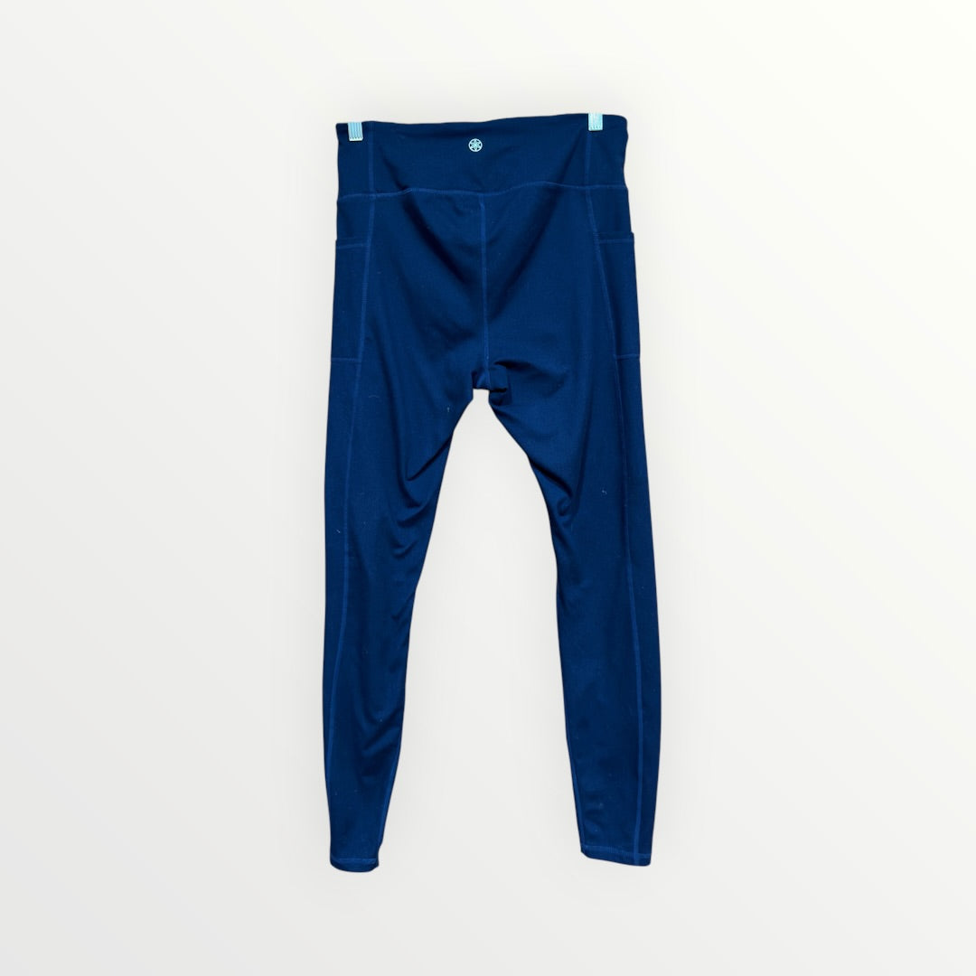 Gaiam High-Rise Side Pocket Leggings Navy Size: L