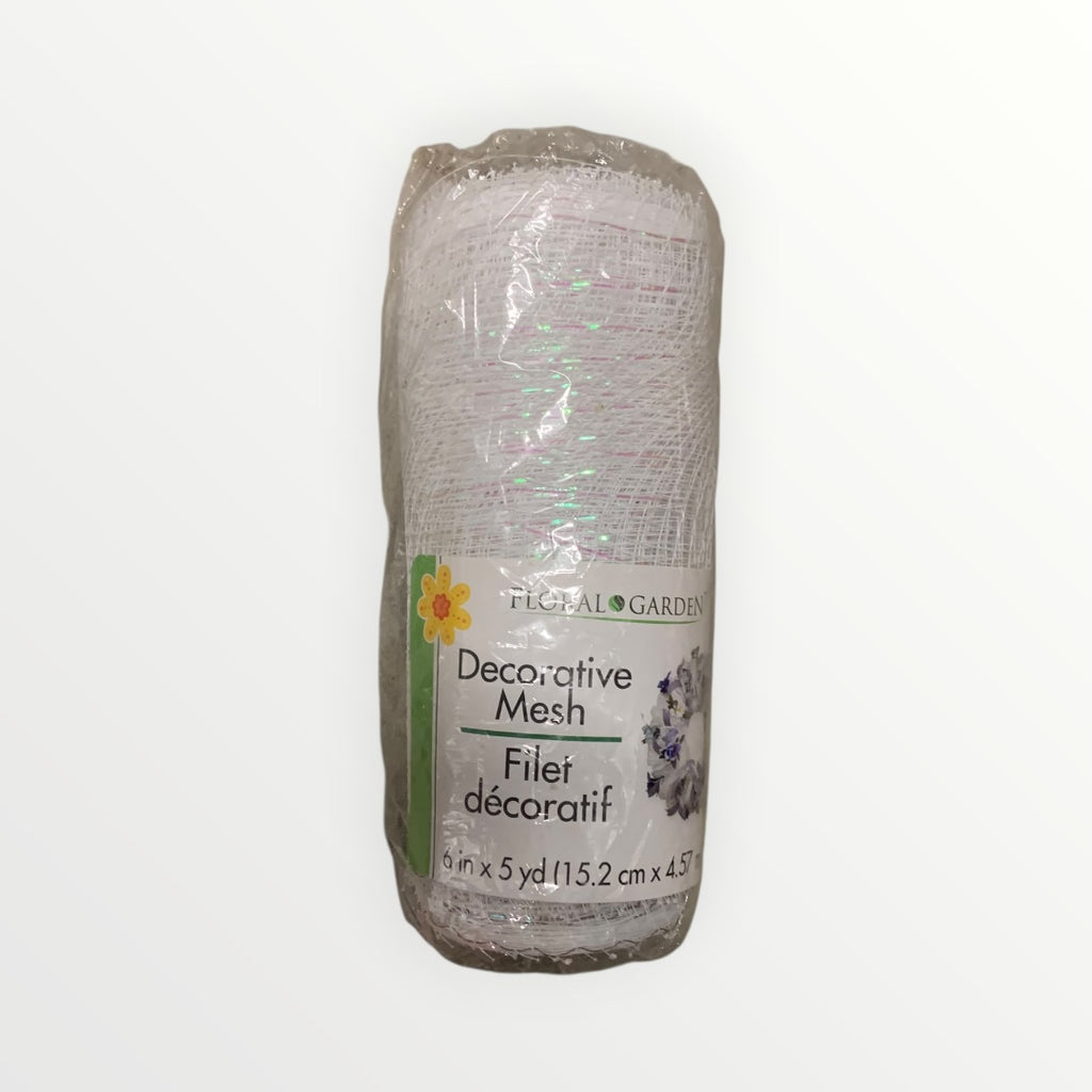 Decorative Mesh Craft Roll - 6 in x 5 yd