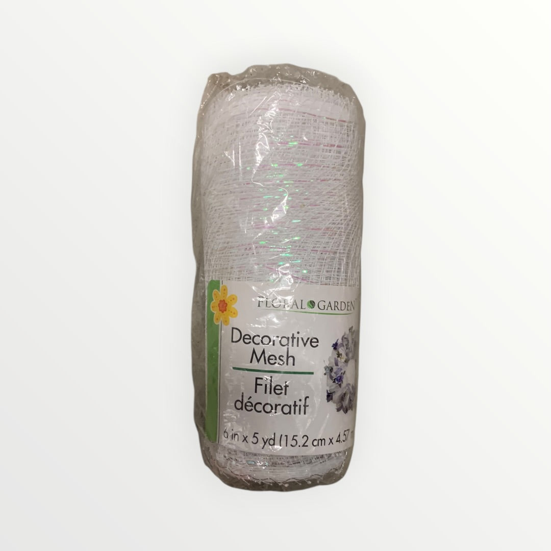 Decorative Mesh Craft Roll - 6 in x 5 yd