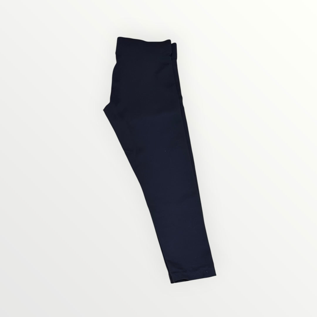Willow & Clay High-Rise Flat-Waist Pull-On Elastic Leggings Black Size Small -Made in USA