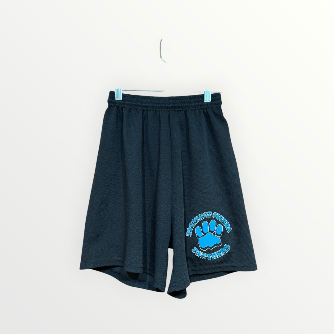 Black Athletic Mesh Prospect Sierra Physical Education Shorts Size: XS