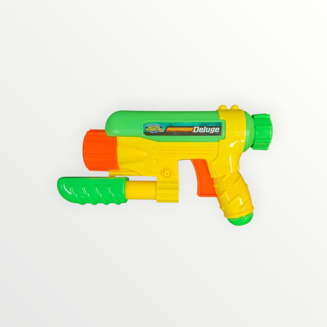 Water Warriors Deluge Green, Yellow, and Orange Pump Water Gun