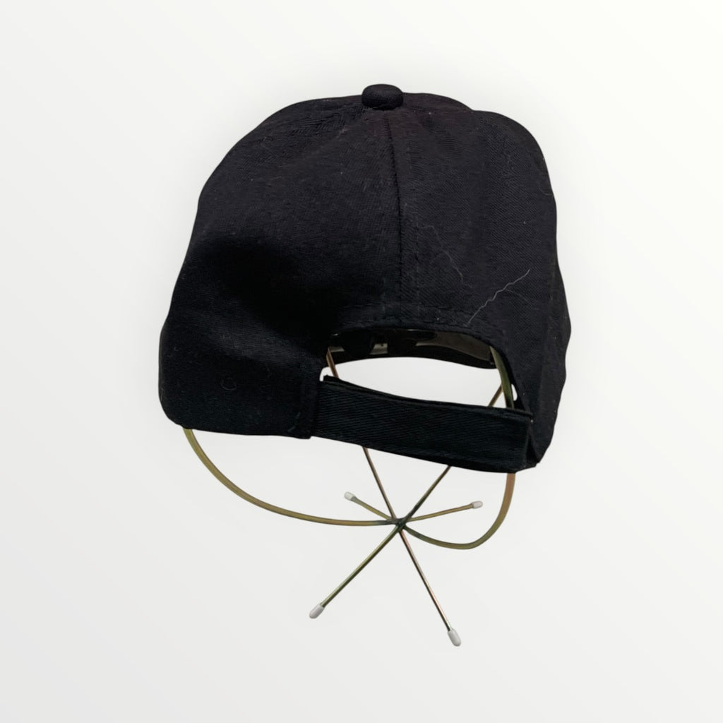 Black Baseball Cap with Cooling Fan Built In