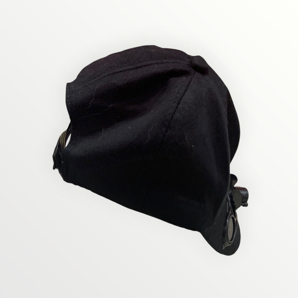 Black Baseball Cap with Cooling Fan Built In