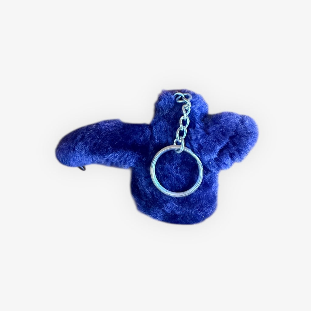 Purple Kipling Plush Monkey "Gus” Keychain 2.75"H