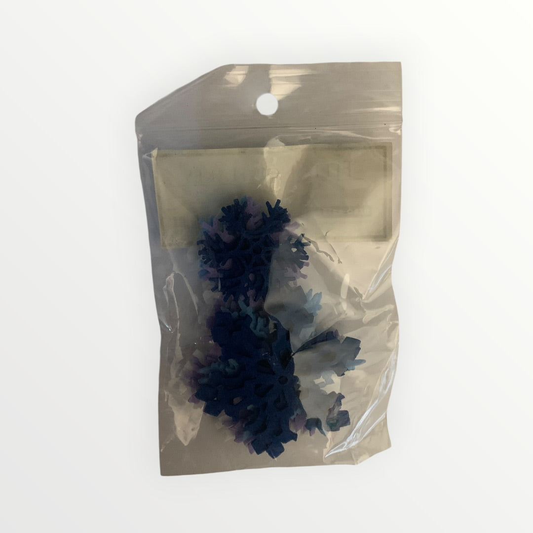 Hero Arts Felt Snowflake Decorations, Large and Small, White, Purple, Blue - 24 pcs.