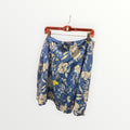 Old Navy Blue Floral Design Low Waist Skirt - size 14