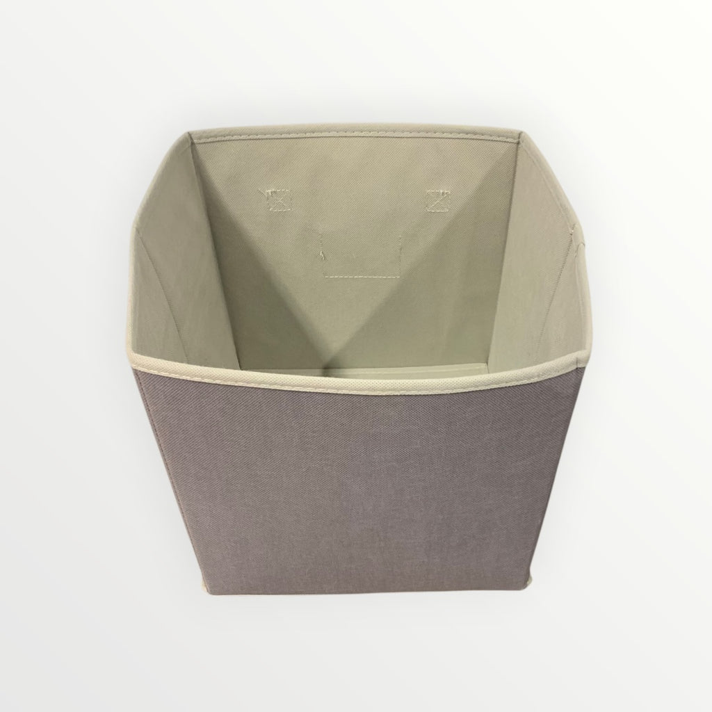 Grey Collapsible Fabric Storage Cube Bin - 11" x 11.5" x 11"