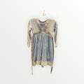 Light Blue Vintage-Style Bohemian Long-Sleeve Dress - Kids Size/XS
