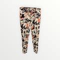Abercrombie and Fith Peach and Black Floral Pattern Leggings - Size S
