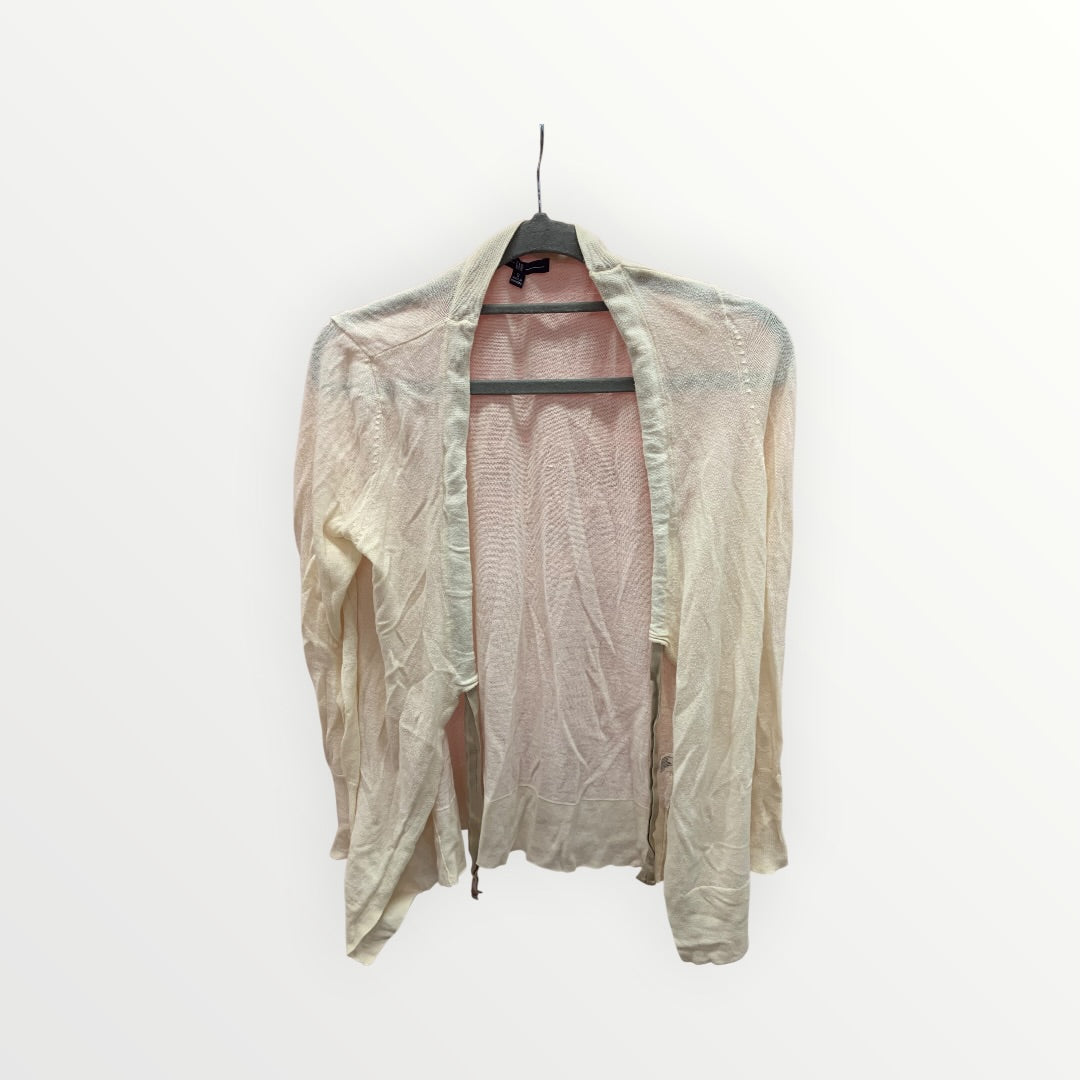 Gap Lightweight Cream Open-Front Cardigan - Size S