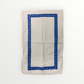 White Blue Bordered Pillowcase - 27.5" x 18.5"