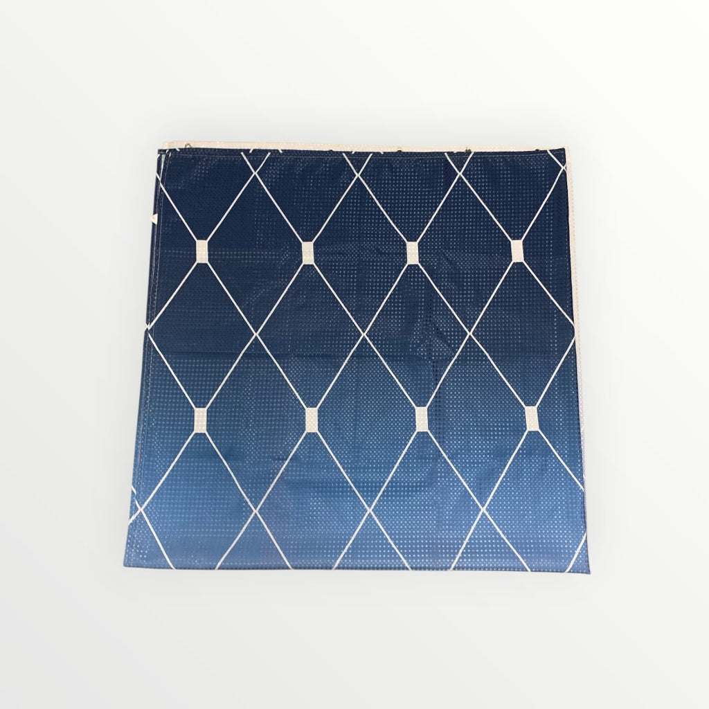 Blue and White Shower Curtain - 144" x 72"