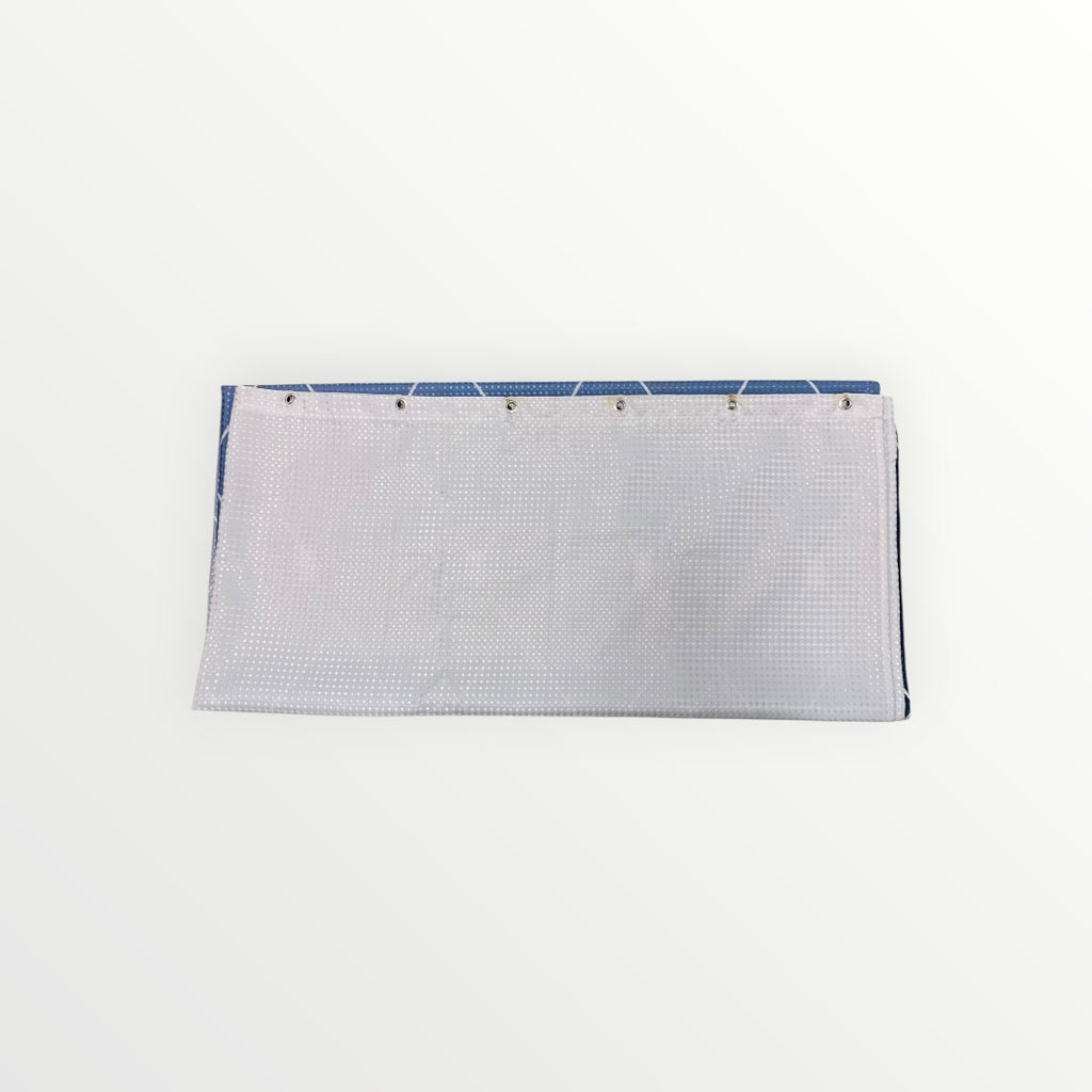 Blue and White Shower Curtain - 144" x 72"