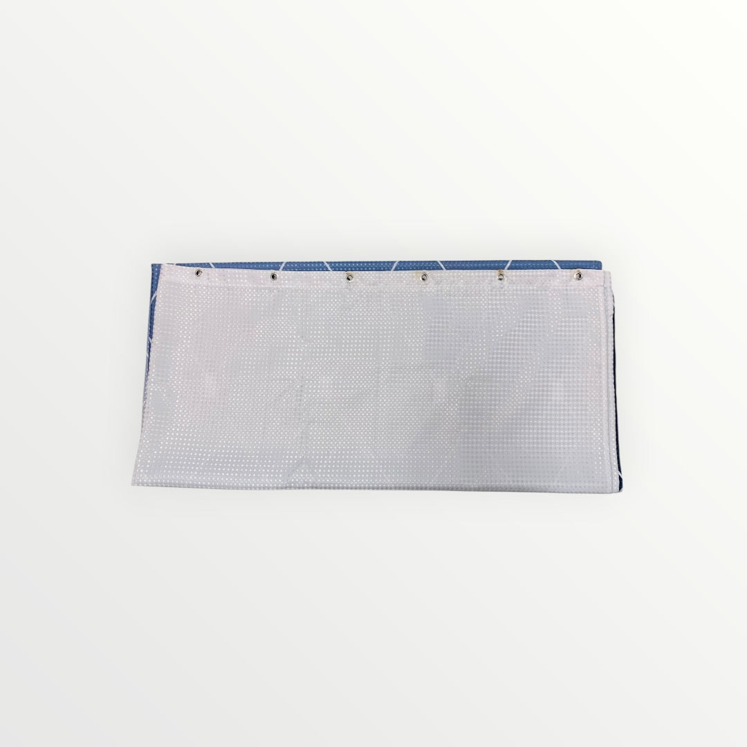 Blue and White Shower Curtain - 144" x 72"