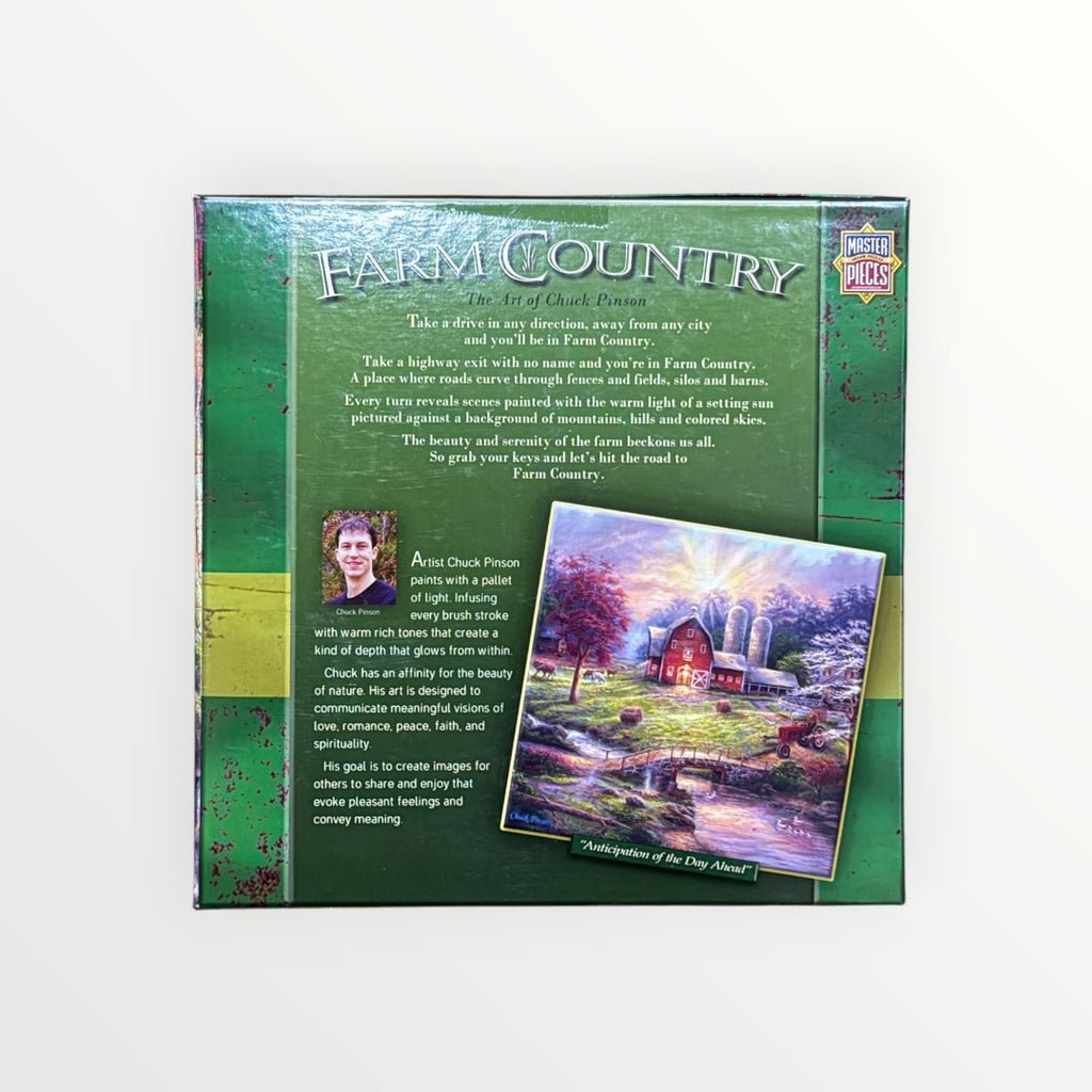 Masterpieces Farm Country "Anticipation of the Day Ahead" 1000 Pc Puzzle