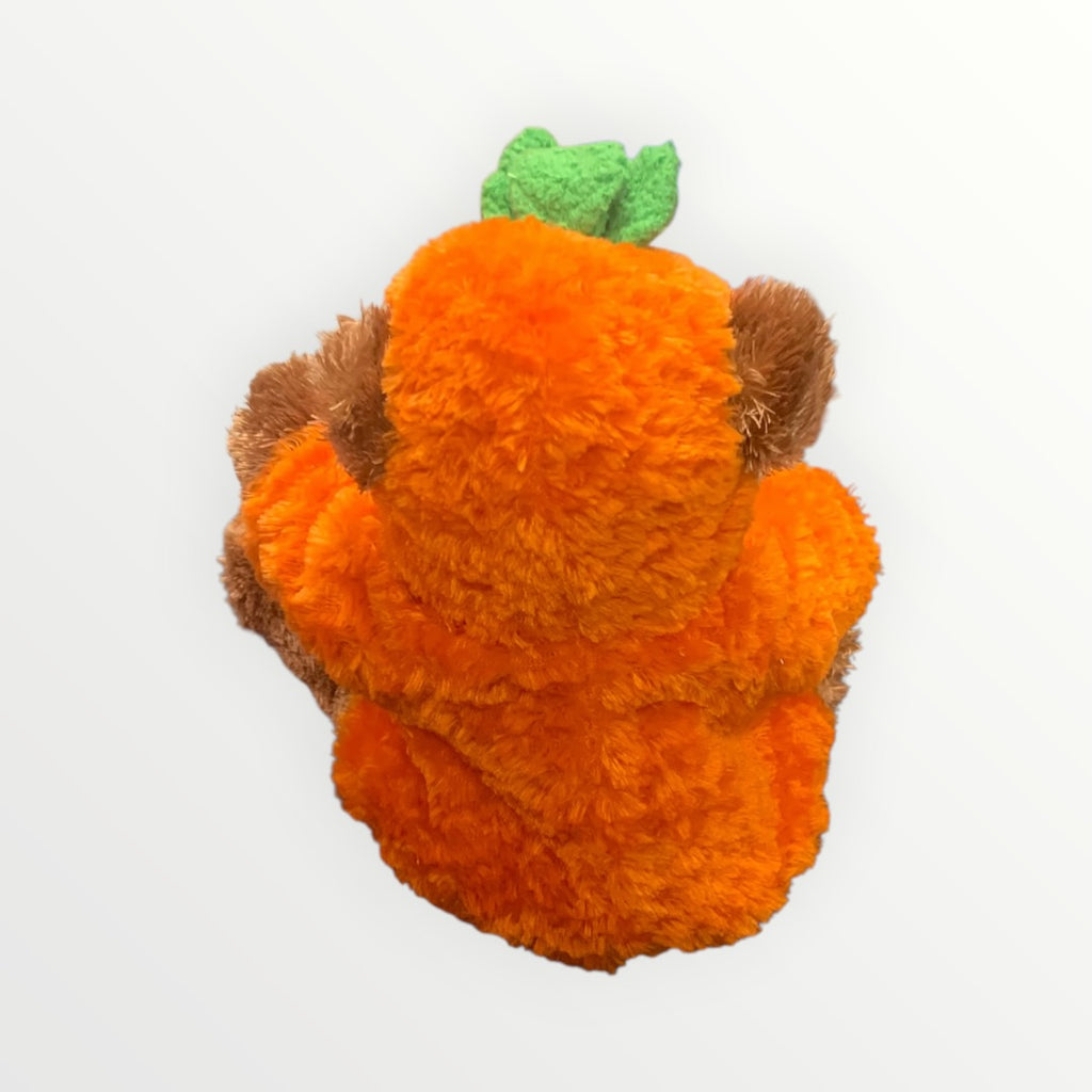 Halloween Bean Bag Plush Pumpkin Bear 8"H