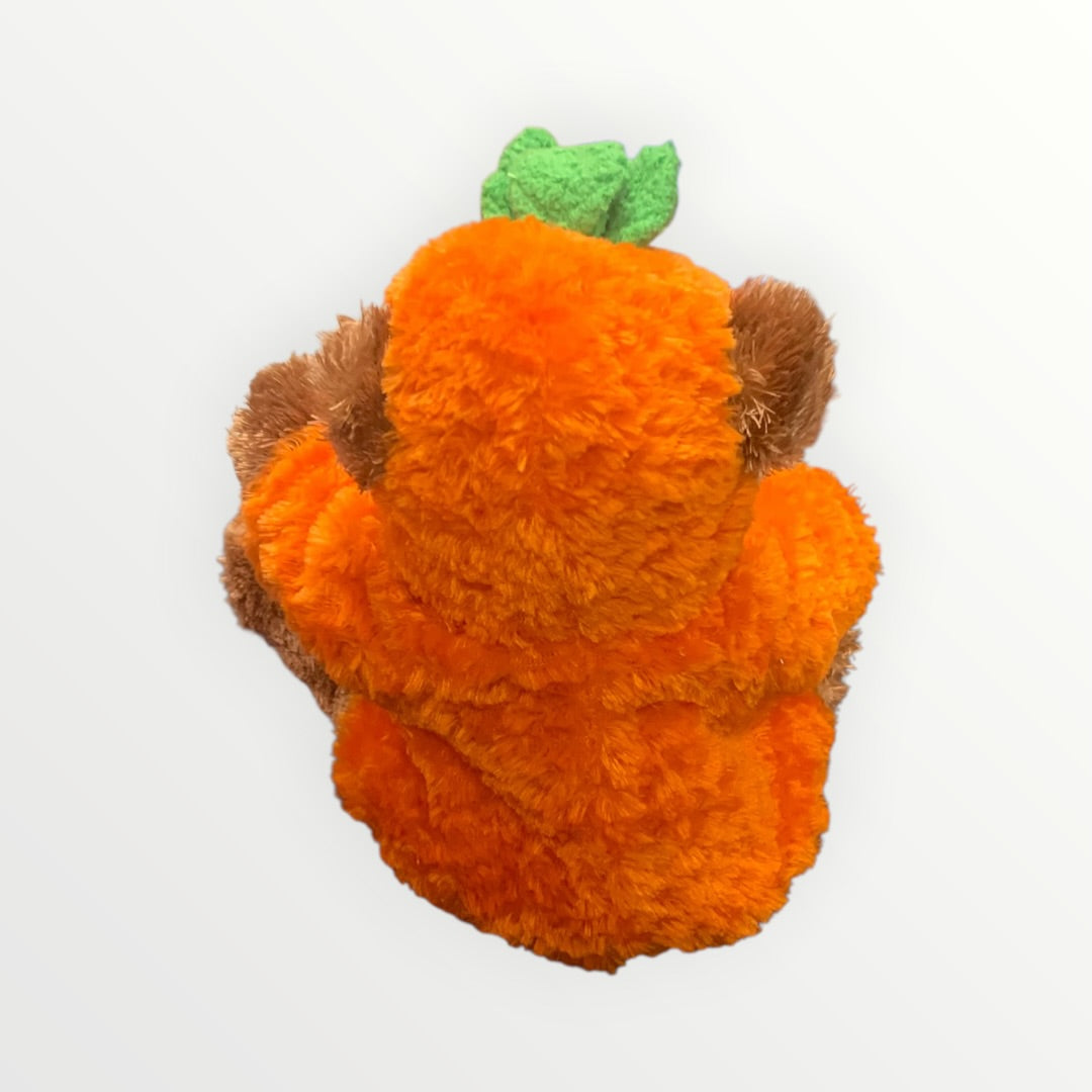Halloween Bean Bag Plush Pumpkin Bear 8"H
