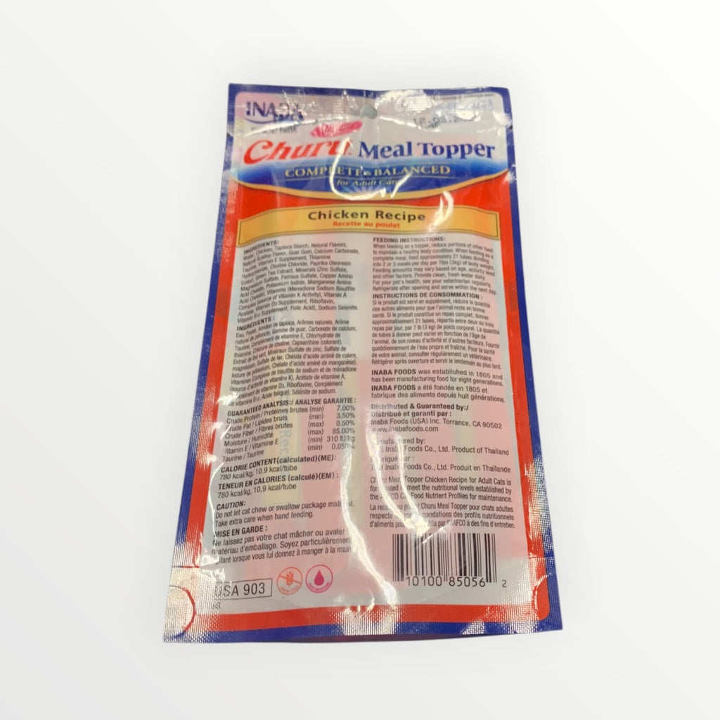 INABA Churu Meal Topper Chicken Recipe for Cats