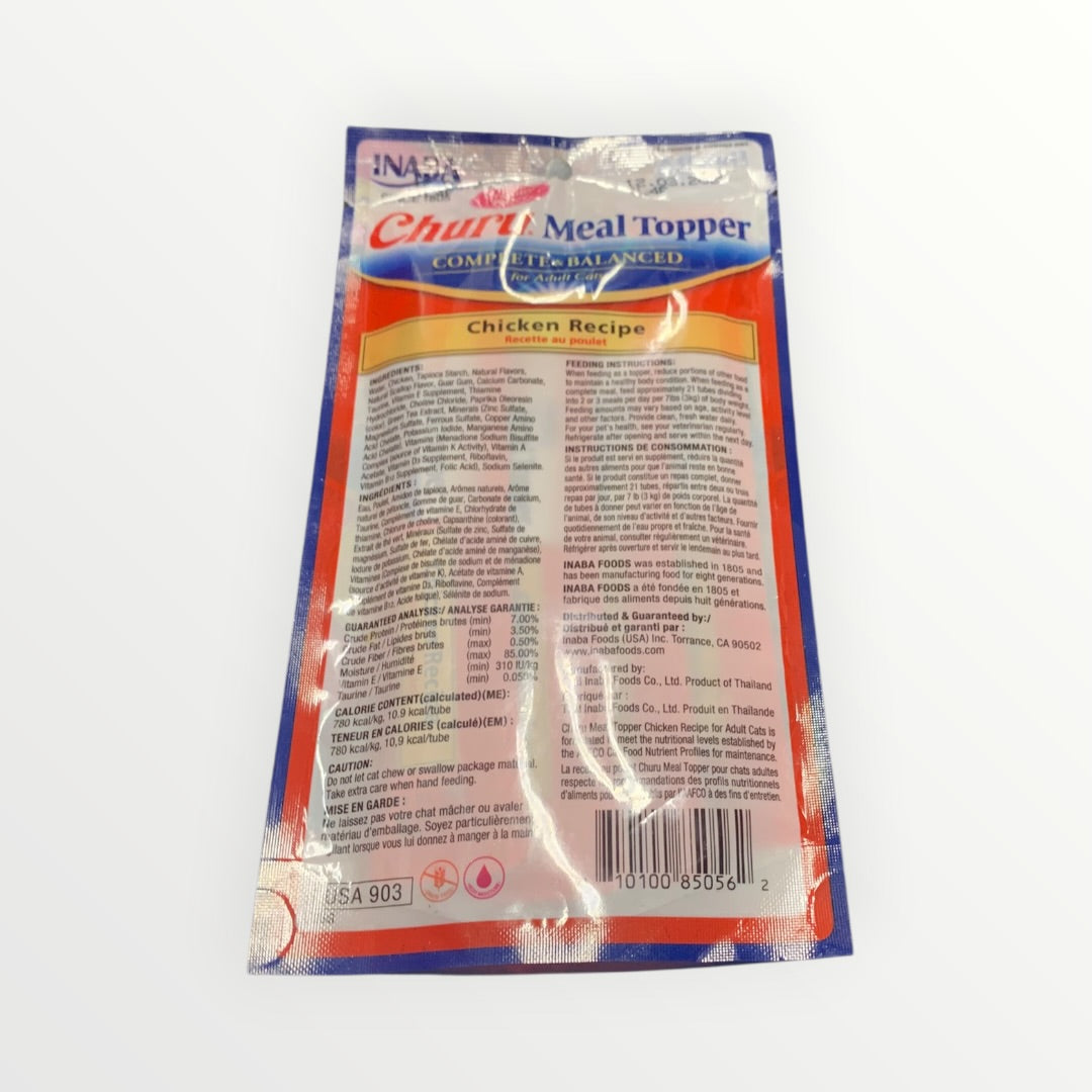 INABA Churu Meal Topper Chicken Recipe for Cats