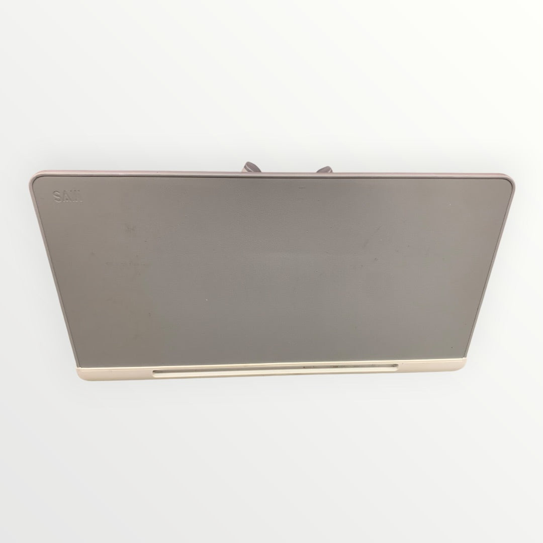 Foldable Laptop Stand for Bed, Table w/ Storage Drawer, Adjustable Gray 13" x 24"