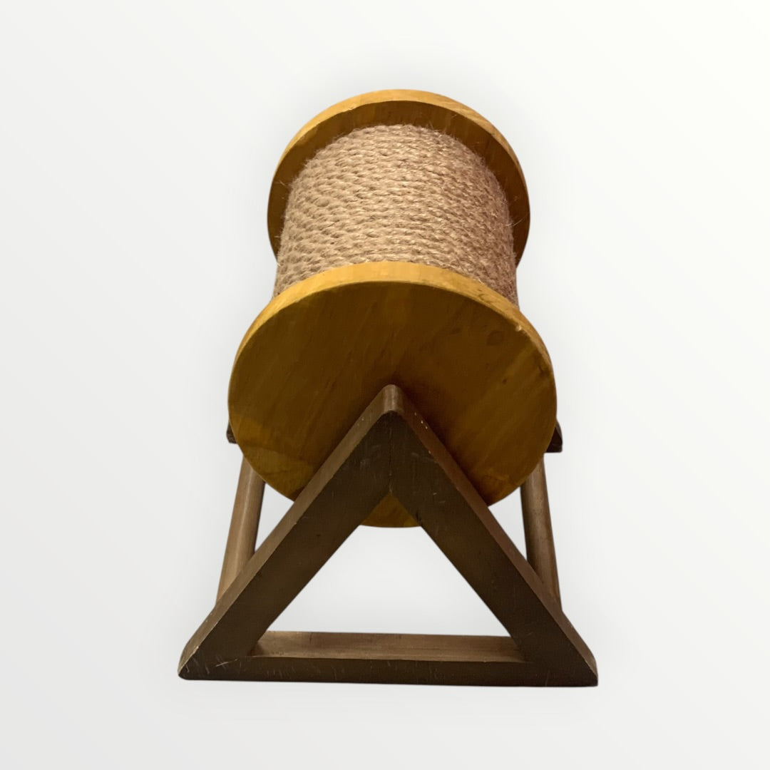 360-degree Rotating Wooden Cat Scratch Wheel