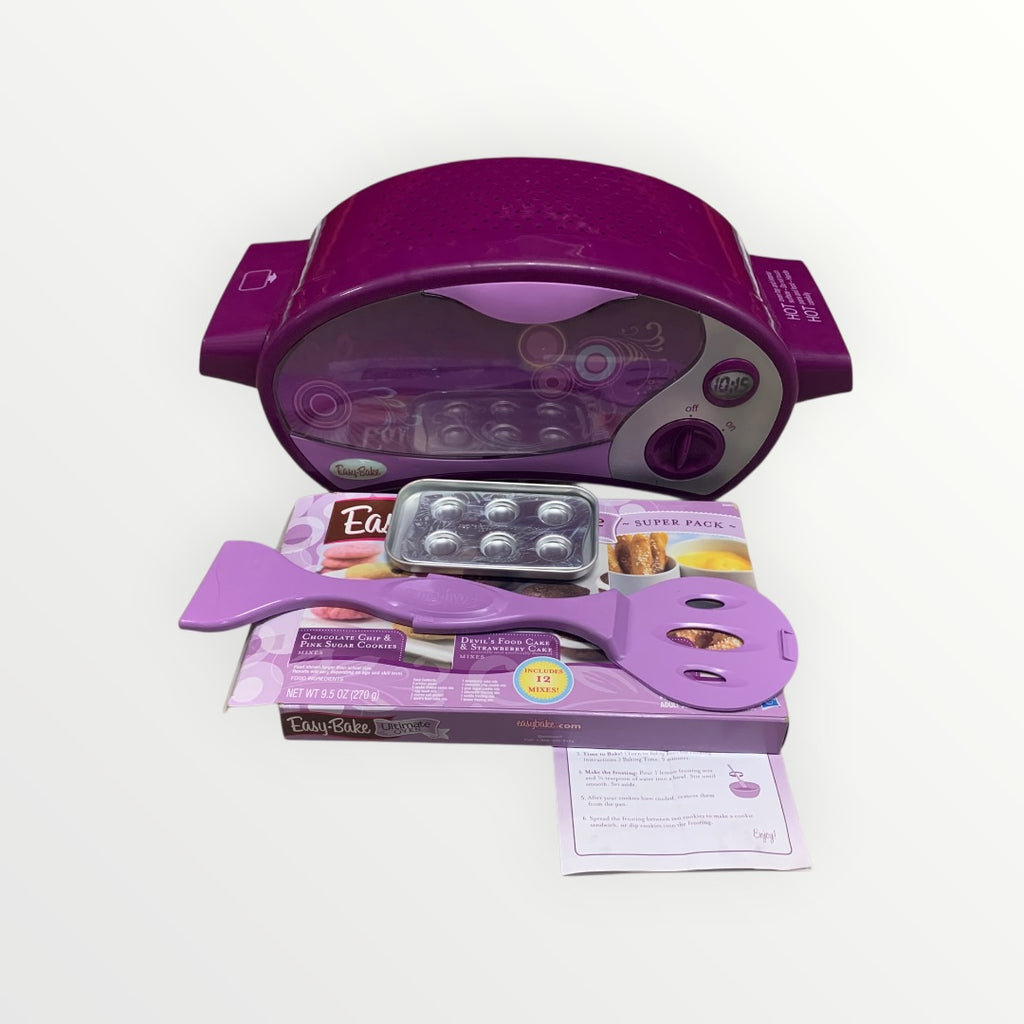 Purple Easy-Bake Ultimate Toy/Practice Oven With Pans and Purple Spatula (no Baking Mix)