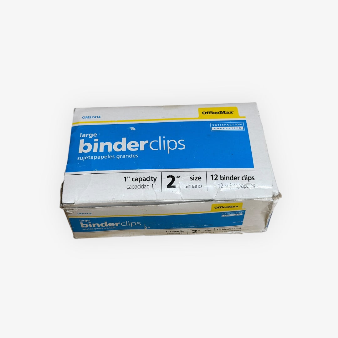OfficeMax Large Binder Clips (12-pack)