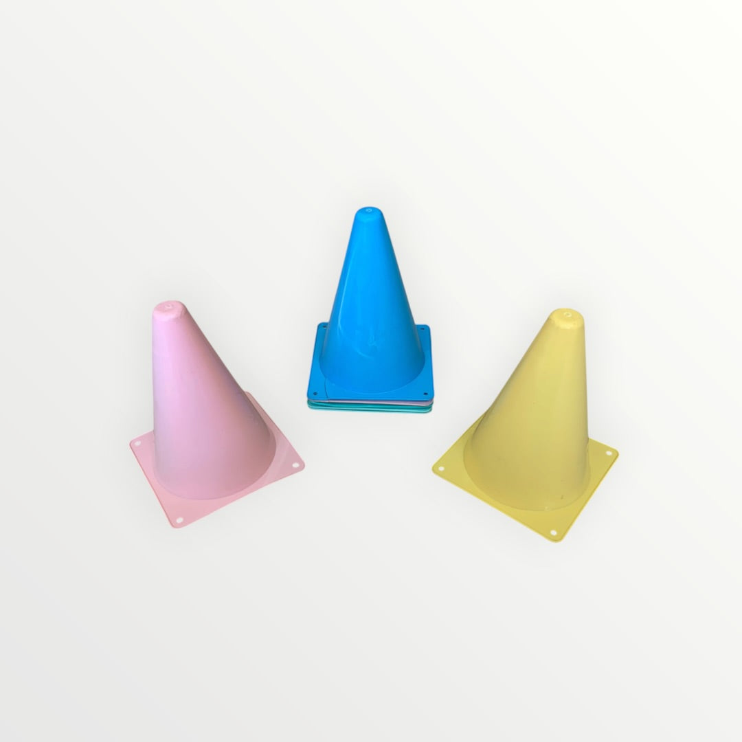 7 Multicolored Training/Sports Cones for Any Sport