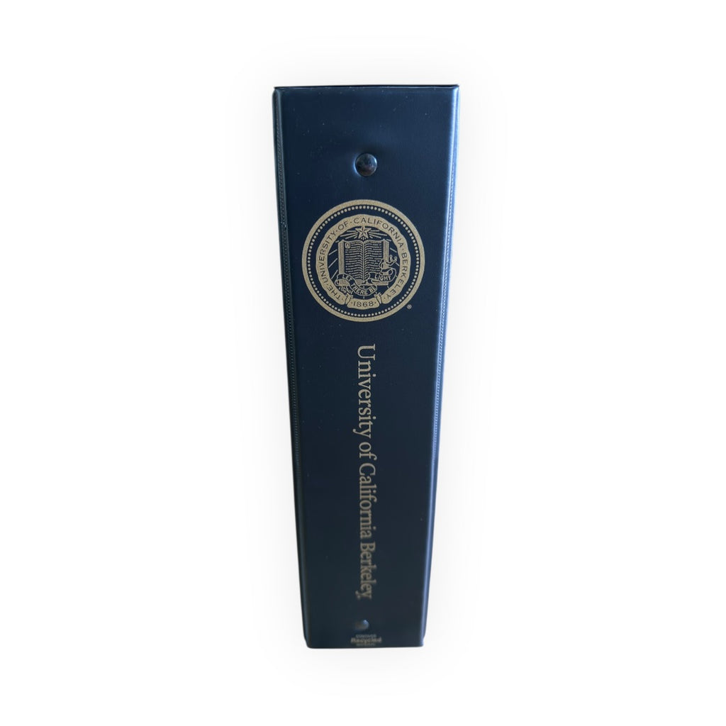 Official Collegiate Licensed UC Berkeley 3-Ring Binder Black 2.5"
