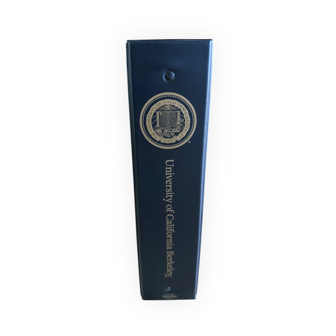 Official Collegiate Licensed UC Berkeley 3-Ring Binder Black 2.5"