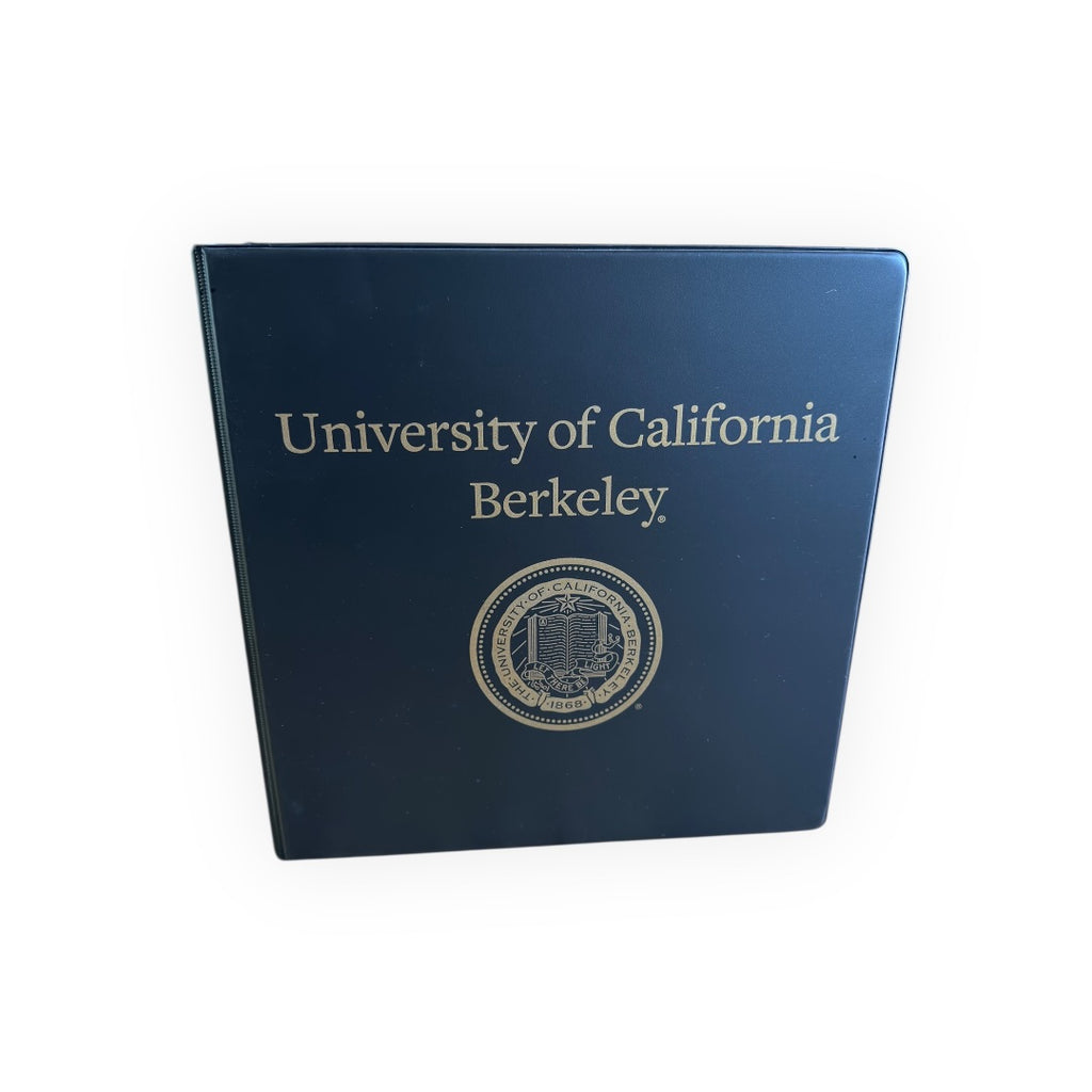 Official Collegiate Licensed UC Berkeley 3-Ring Binder Black 2.5"