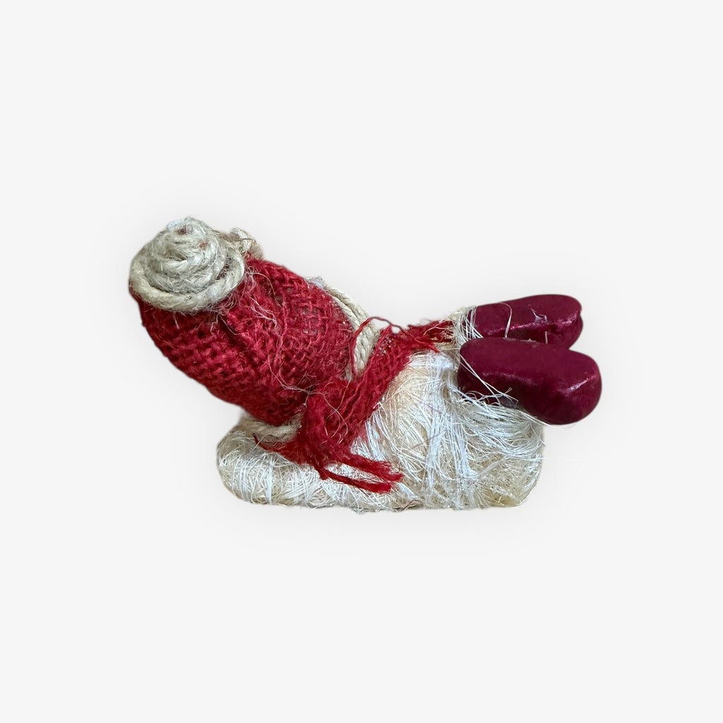 Vintage Christmas Snowman Figurine 5"L