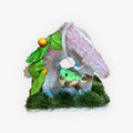 Vintage Handmade Easter Birdhouse Ornament 3.5"H