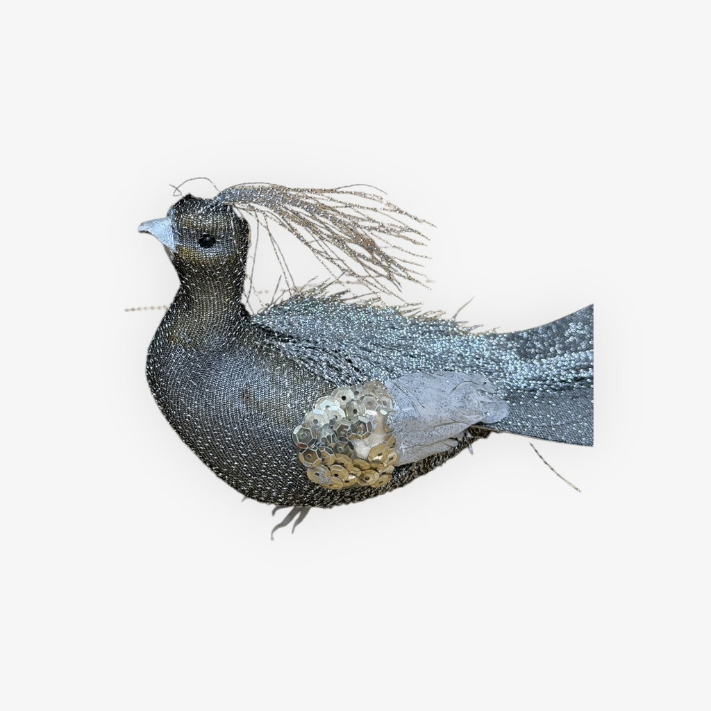 Glitter Bird Ornament 14"L