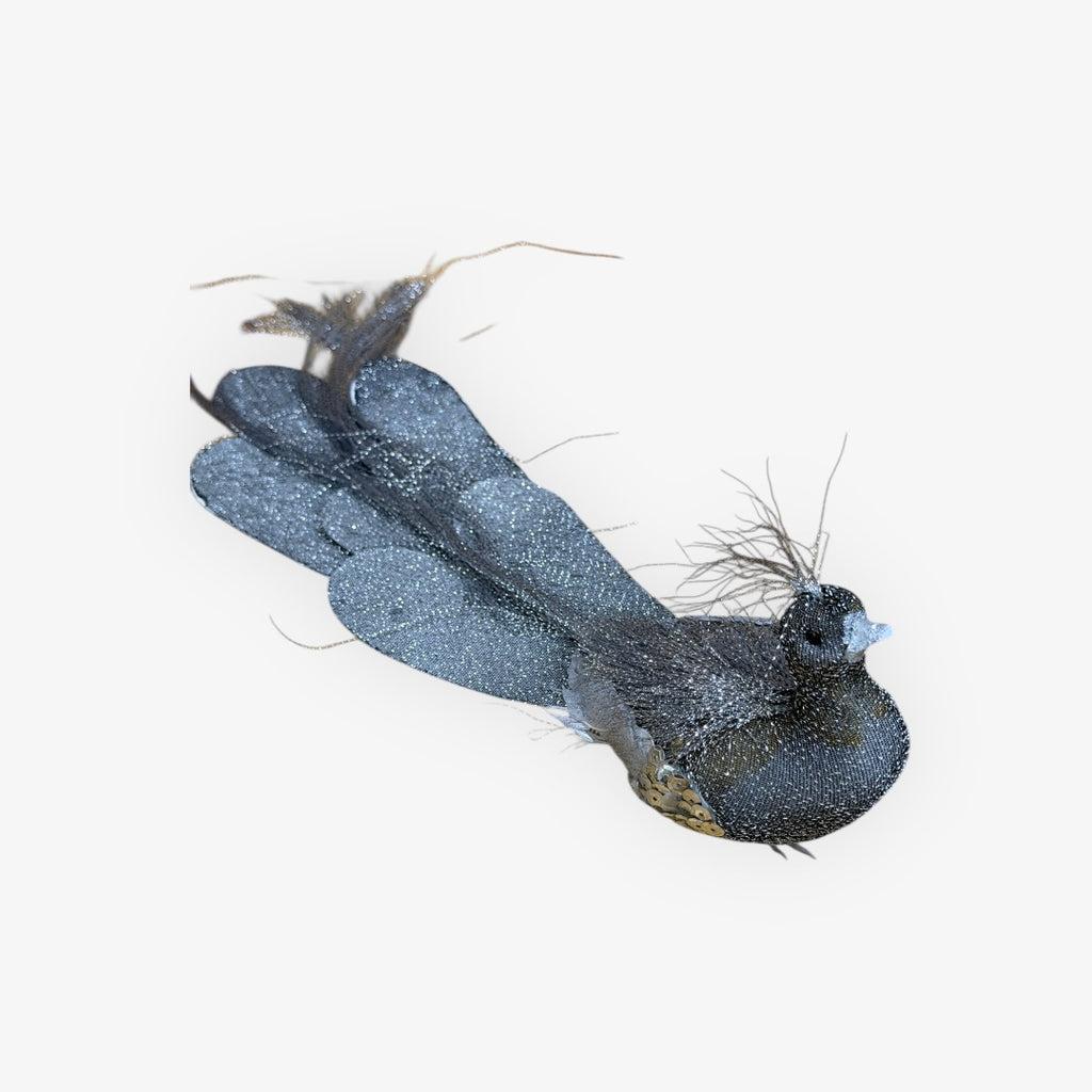 Glitter Bird Ornament 14"L