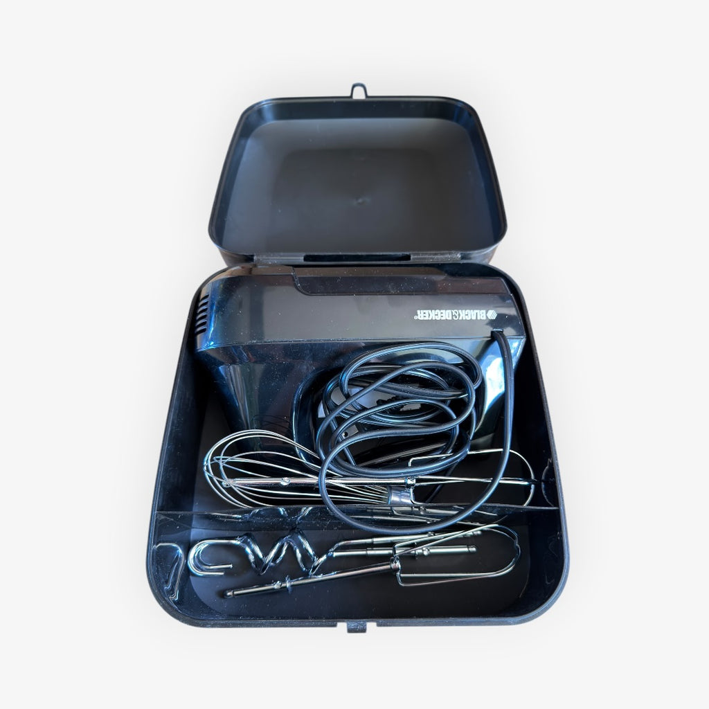 BLACK+DECKER 6-Speed Hand Mixer with 5 Attachments & Storage Case