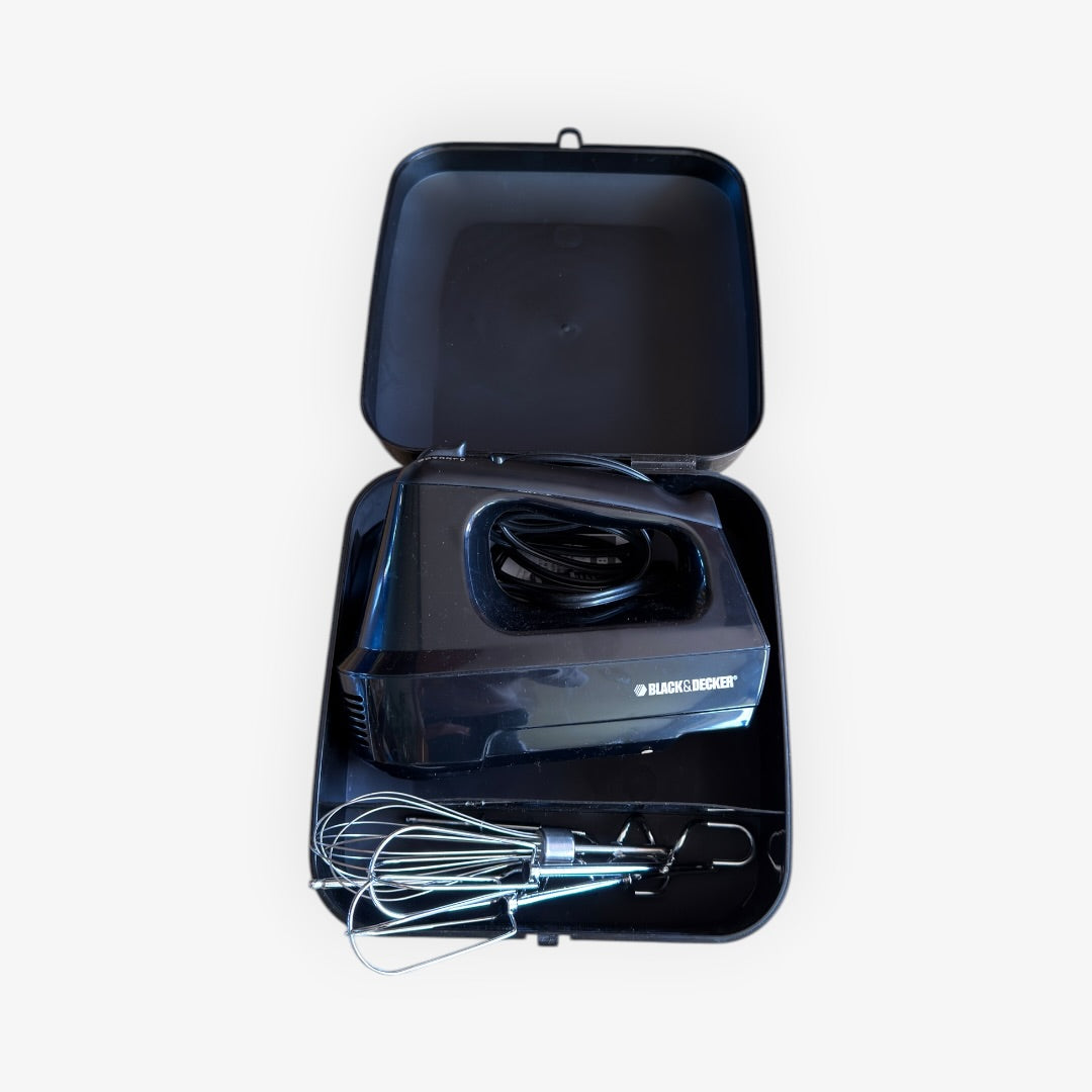 BLACK+DECKER 6-Speed Hand Mixer with 5 Attachments & Storage Case