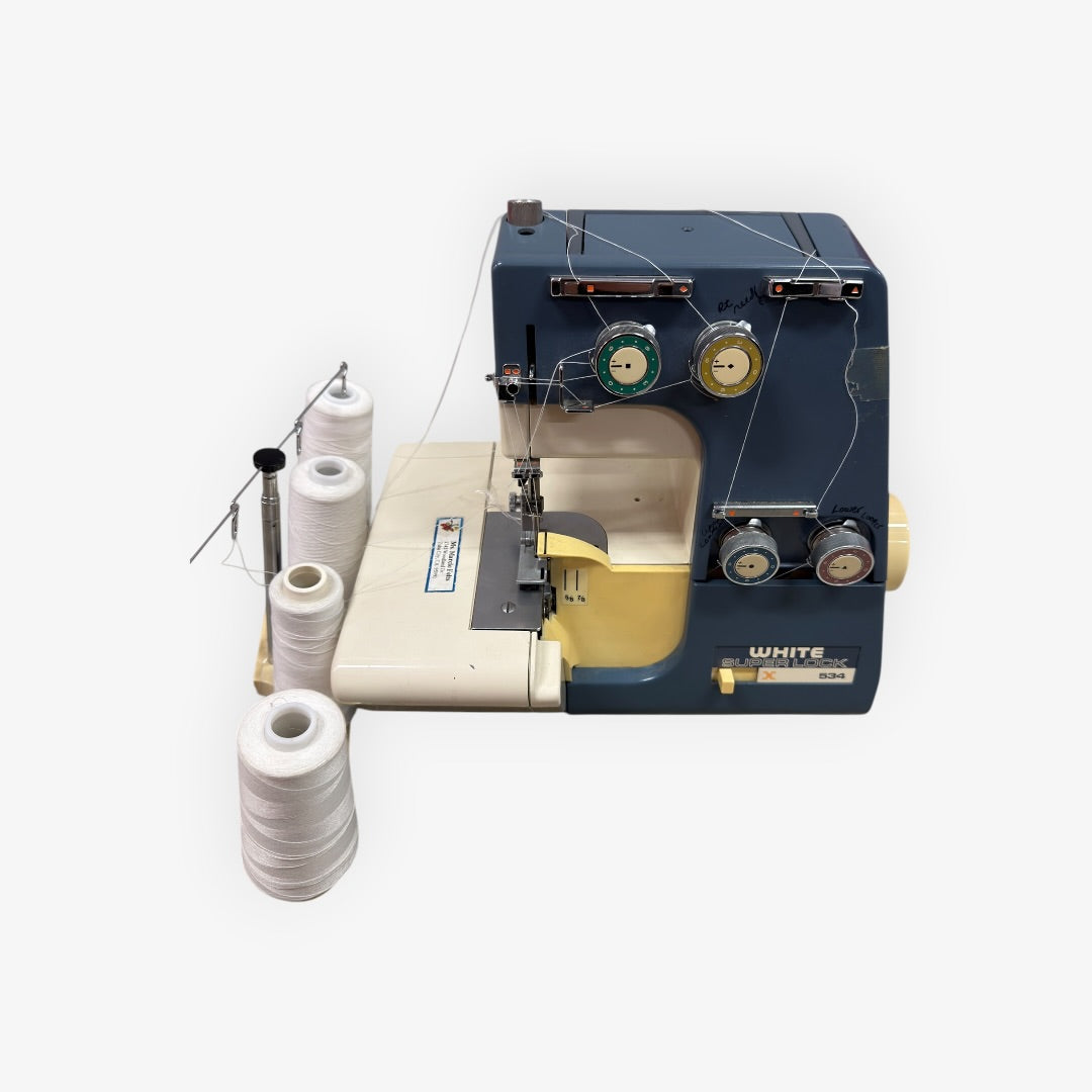 Vintage White SuperLock 534 Serger Overlock Sewing Machine