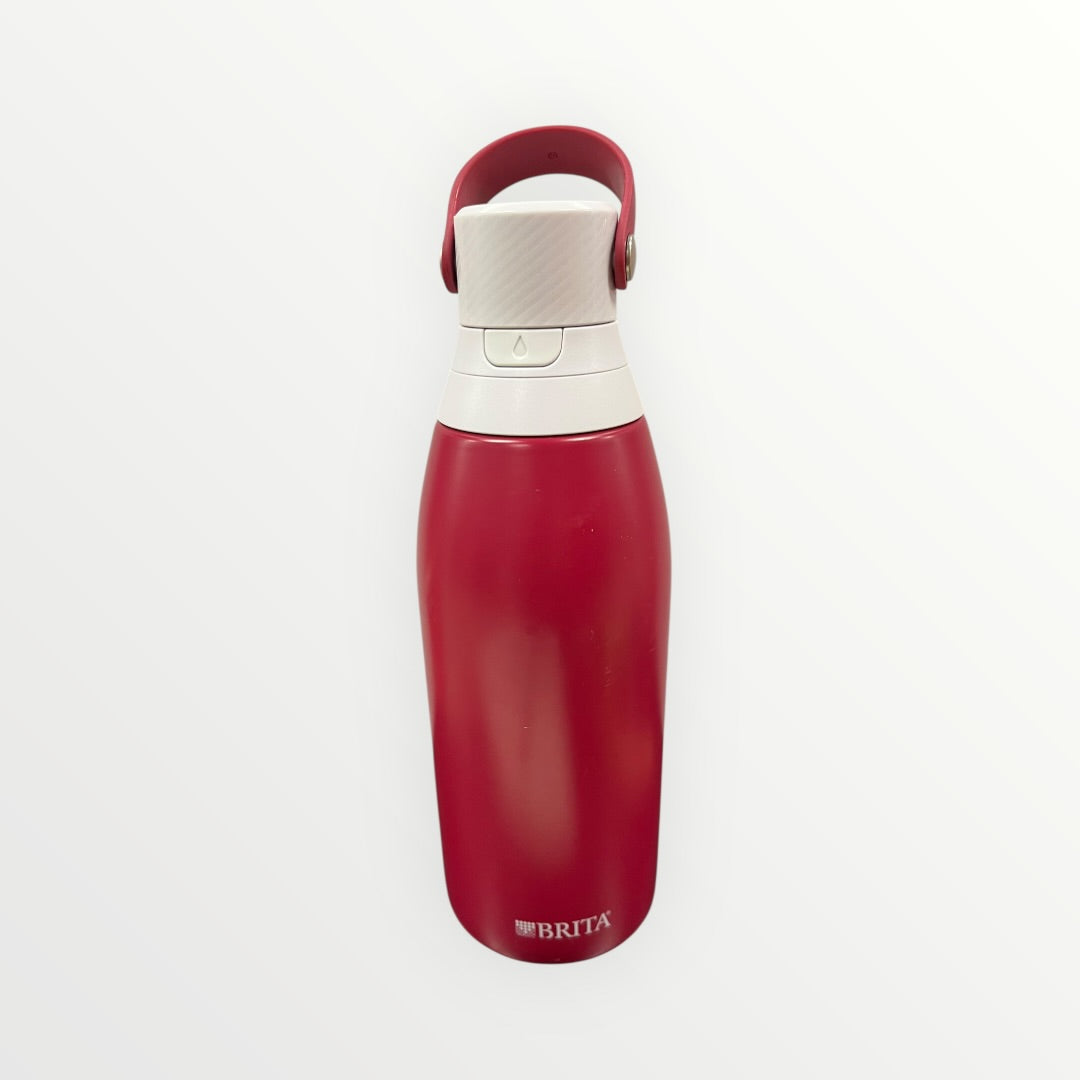 Brita Premium Filtering Stainless Steel Water Bottle 32oz Ruby