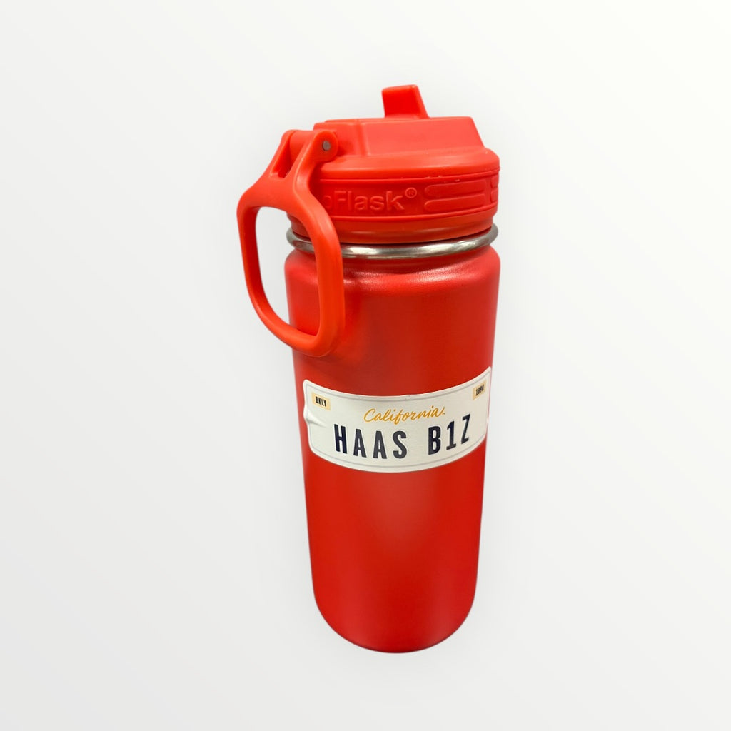 ThermoFlask Insulated 16oz Red/Green Stainless Steel Water bottle with Straw Lid