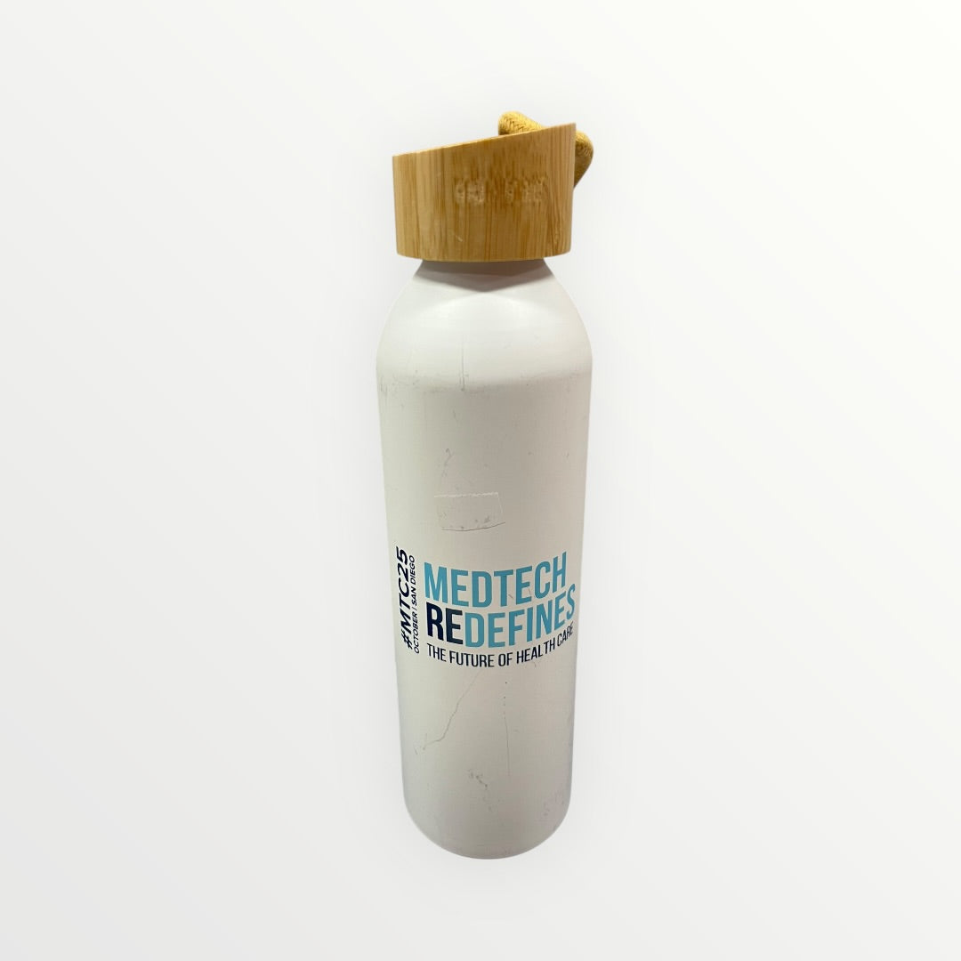 Johnson & Johnson MedTech Water Bottle w/ a Bamboo Cap