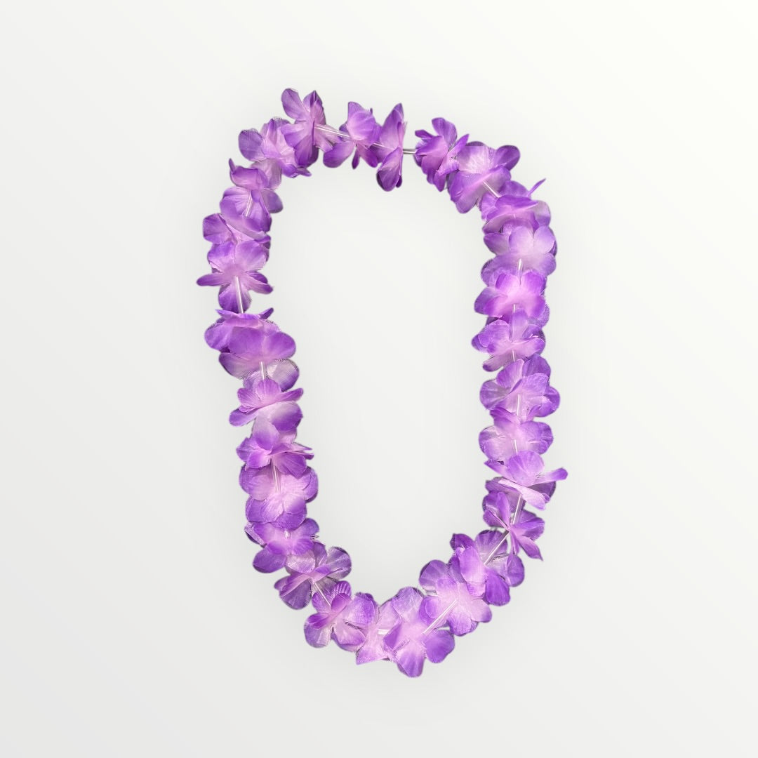 Artificial Silk Hawaiian Orchid Lei